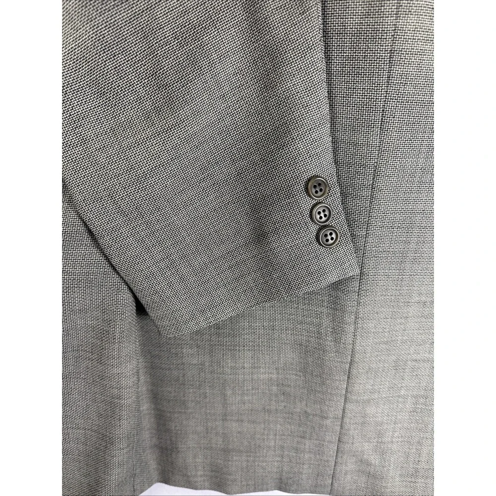 Valentino Uomo Blazer 46R Gray Virgin Wool‎ Made in Italy Saks 5th